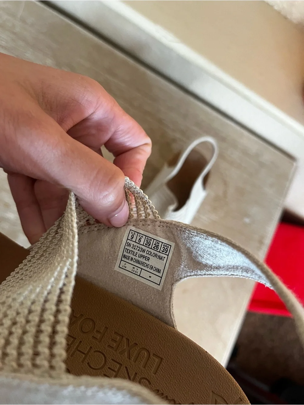 Skechers Cali Beverlee High Tea Wedge Sandals Women’s Size 9
